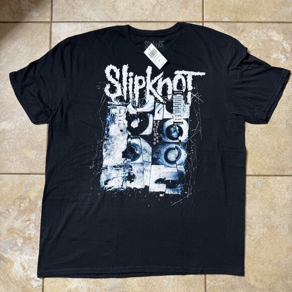 Slipknot T-Shirt Men's Black XXL Cotton Graphic Band Tee - Picture 1 of 6